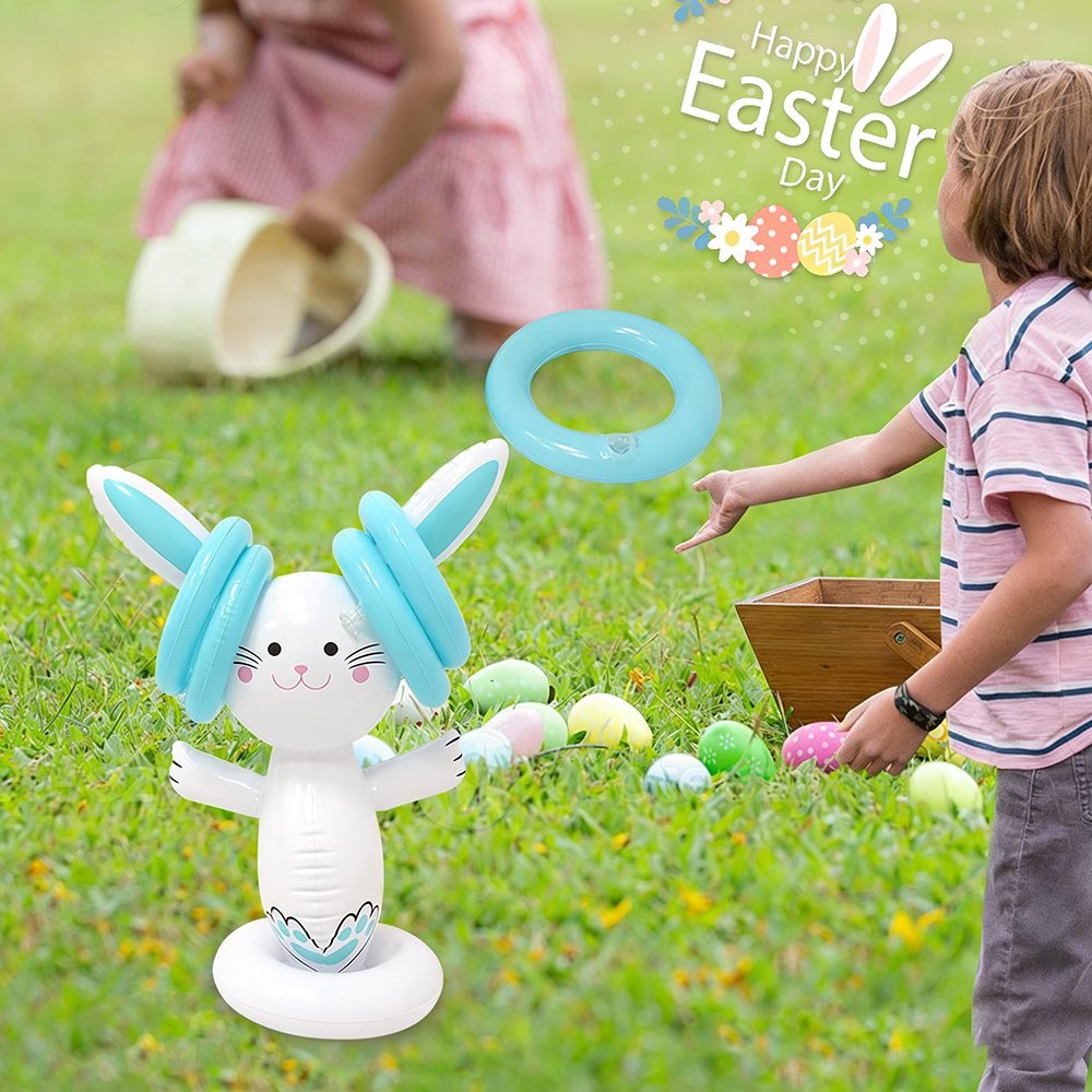 Easter Inflatable Bunny Ring T - Outdoor Games For Kids บทวิจารณ์และราคา