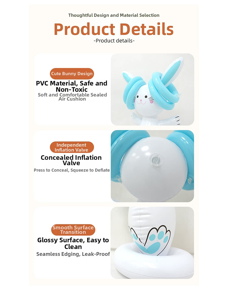 Easter Inflatable Bunny Ring T - Outdoor Games For Kids บทวิจารณ์และราคา