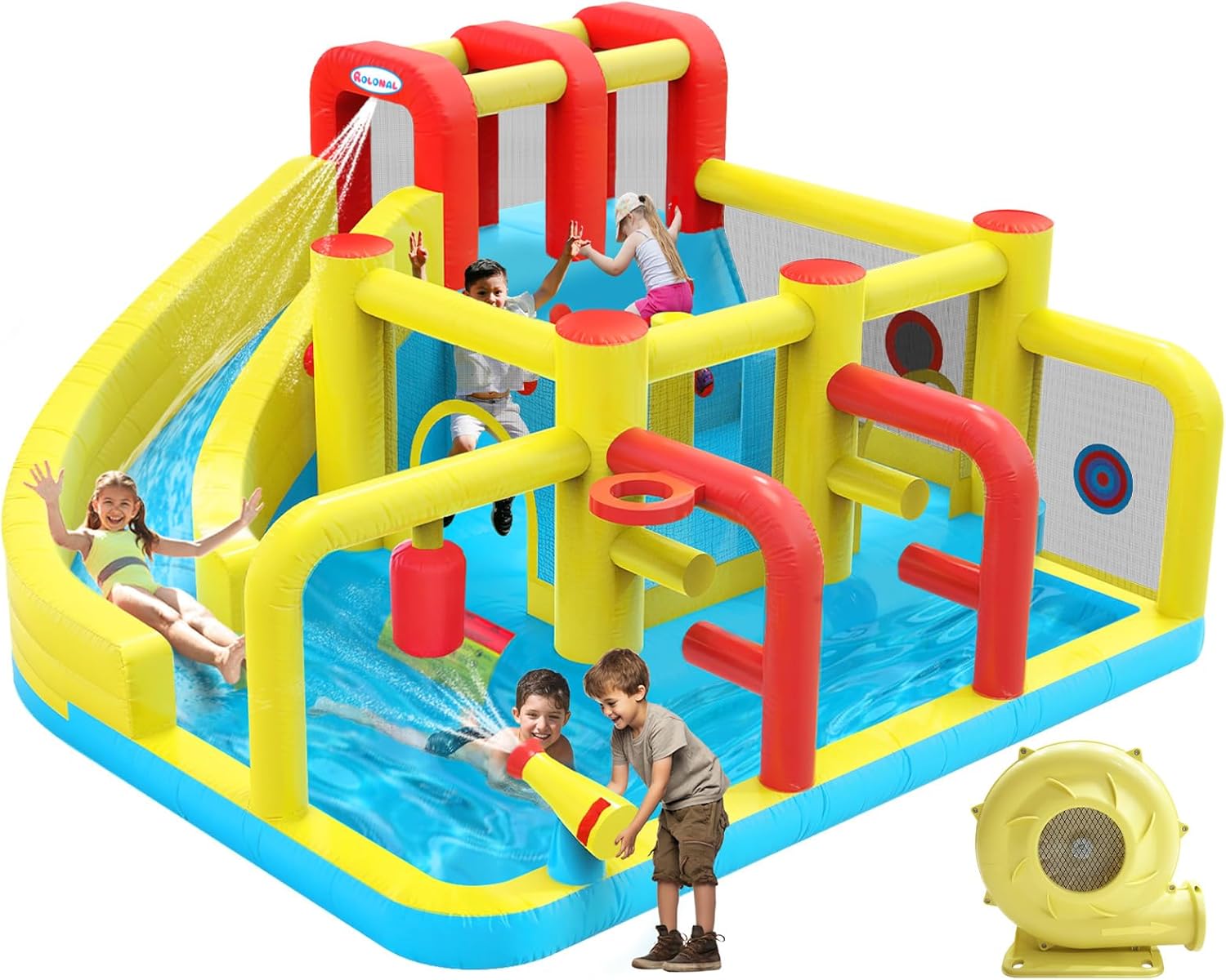 Kids Inflatable Water Slide Bo - Outdoor Games For Kids บทวิจารณ์และราคา