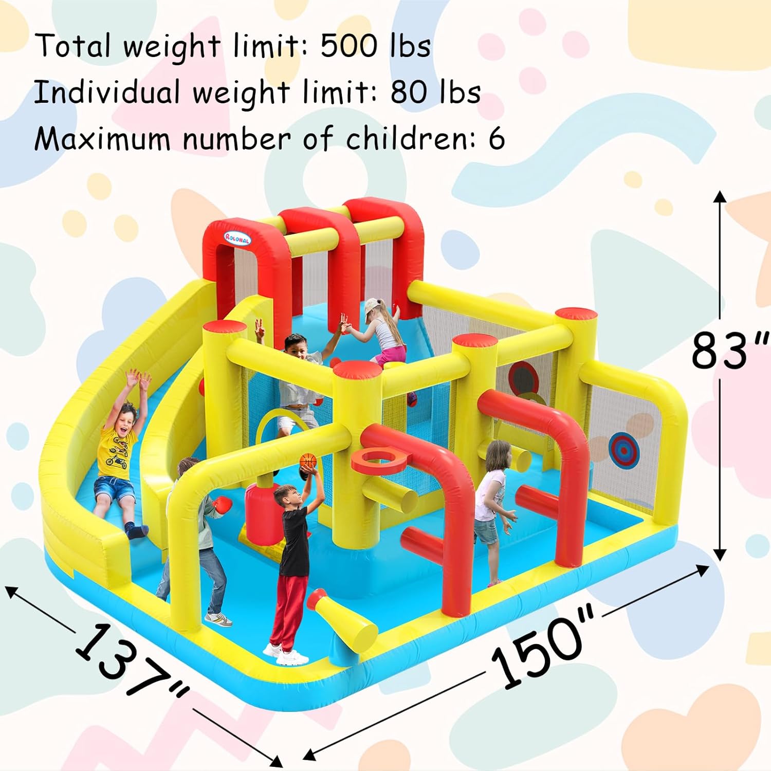 Kids Inflatable Water Slide Bo - Outdoor Games For Kids บทวิจารณ์และราคา