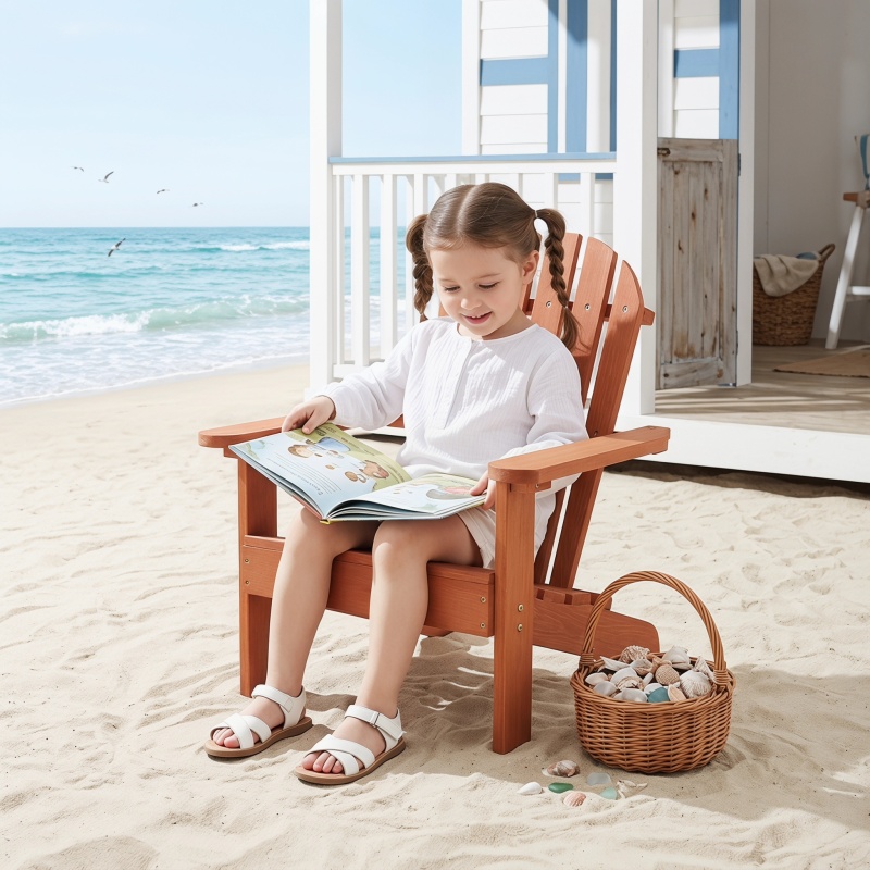Wooden Kid's Adirondack Chair  - Kids Outdoor Adirondack Chair บทวิจารณ์และราคา