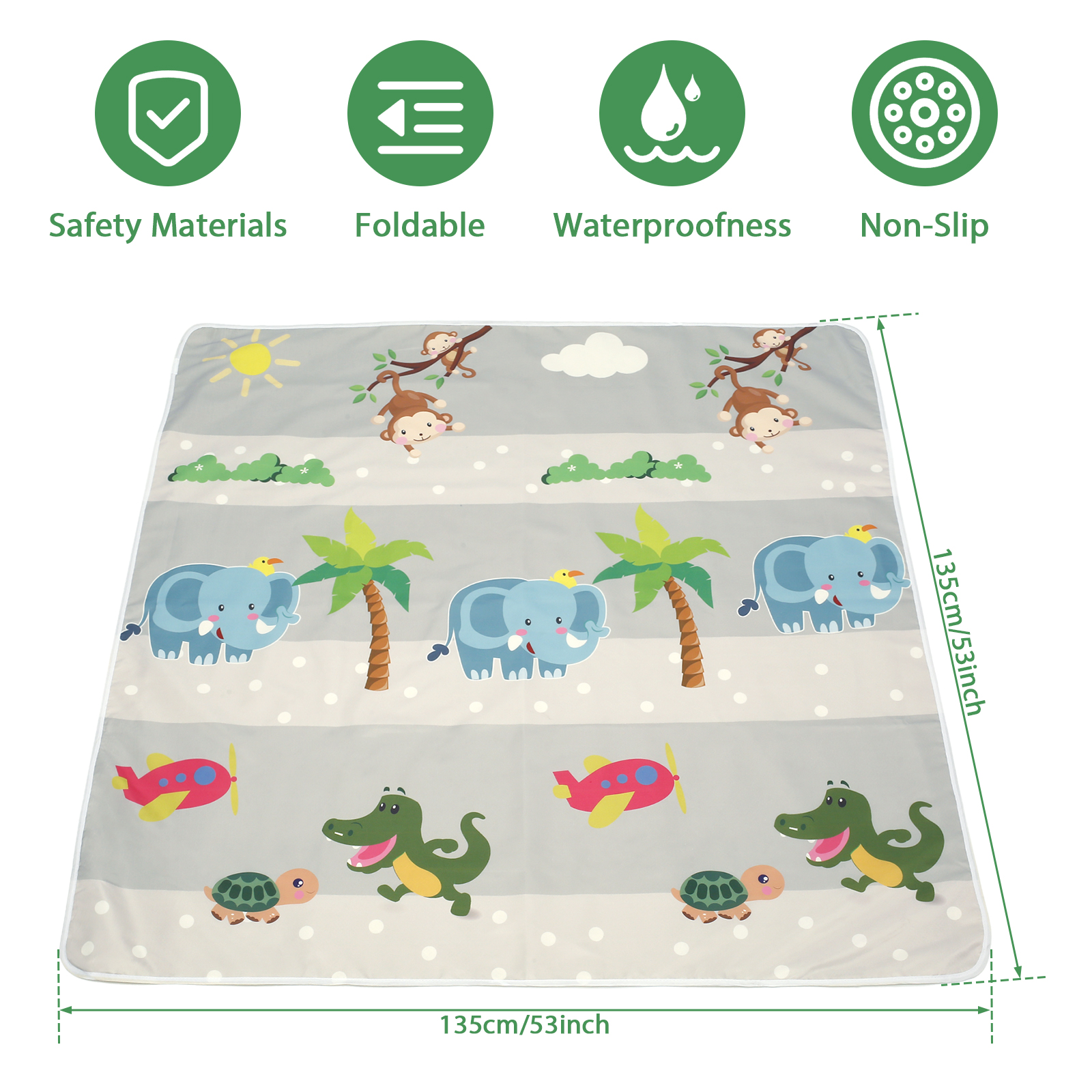 Baby Splat Mat for Under High  - Kids Outdoor Foldable Chair บทวิจารณ์และราคา