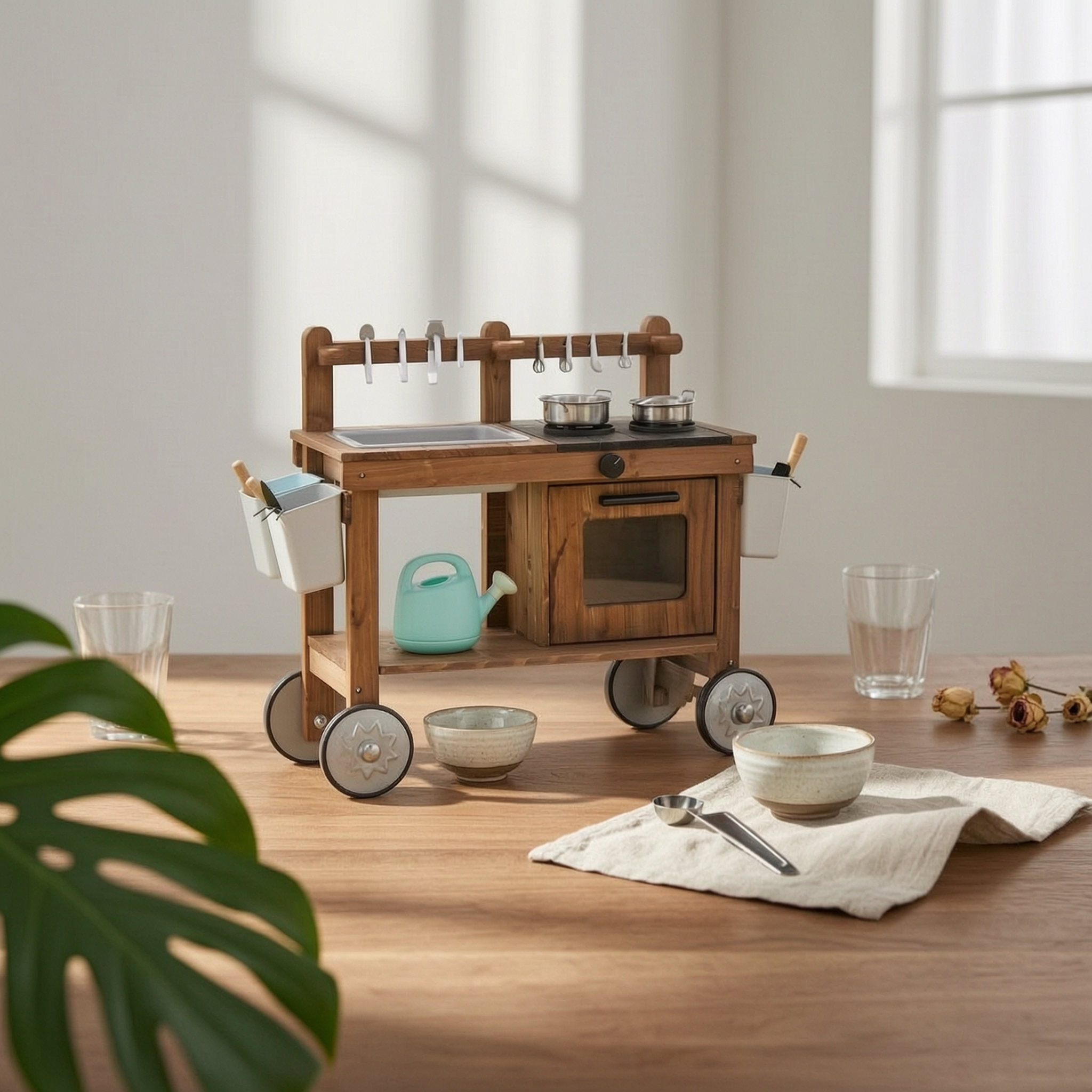 Outdoor Wooden Play Kitchen Fr - Kids Outdoor Sink บทวิจารณ์และราคา