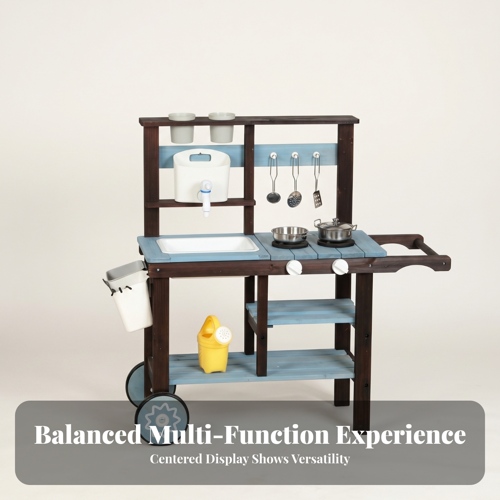 Outdoor Wooden Play Kitchen Fr - Kids Outdoor Sink บทวิจารณ์และราคา
