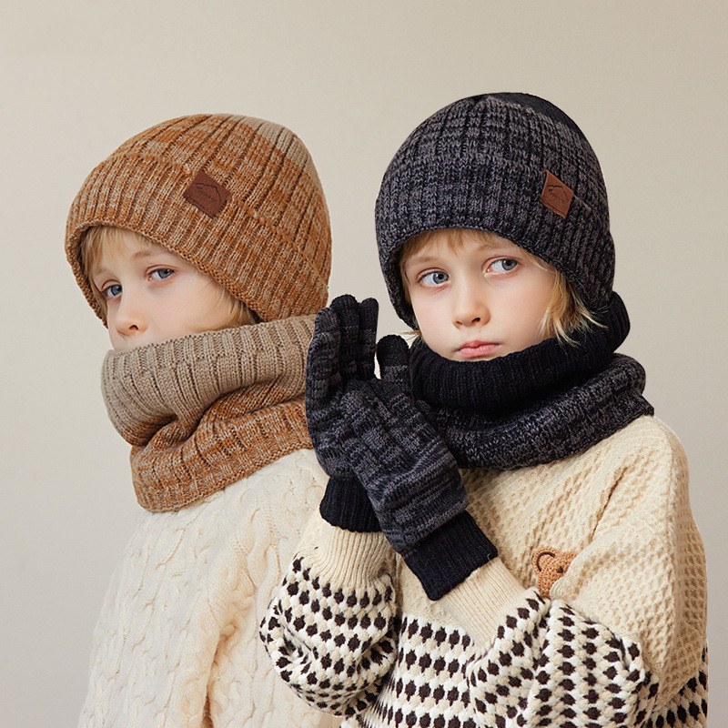 1 Set 4-10Y Children Baby Boy  - Kids Outdoor Gloves บทวิจารณ์และราคา