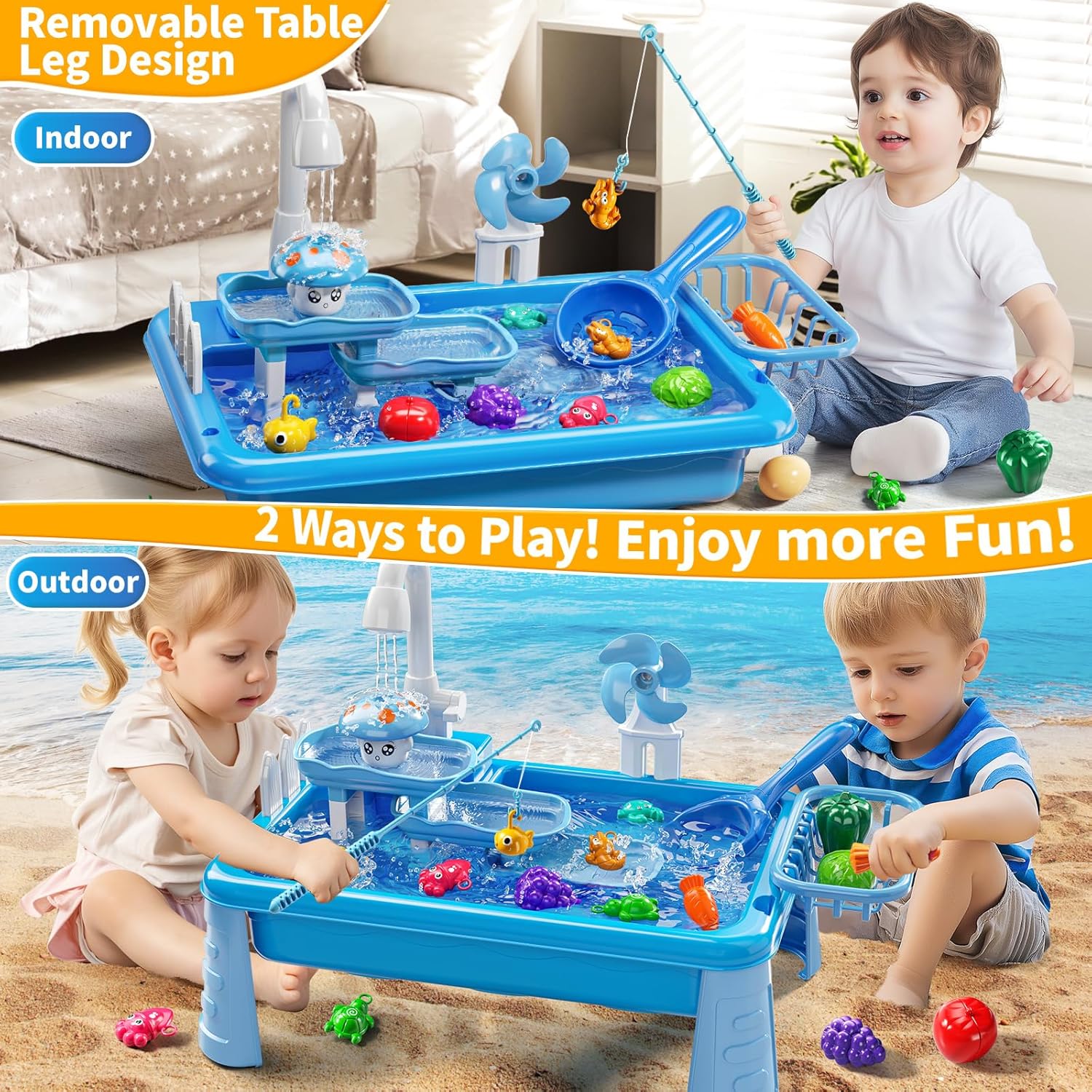 Water Table Play Sink Toy for  - Kids Outdoor Sink บทวิจารณ์และราคา