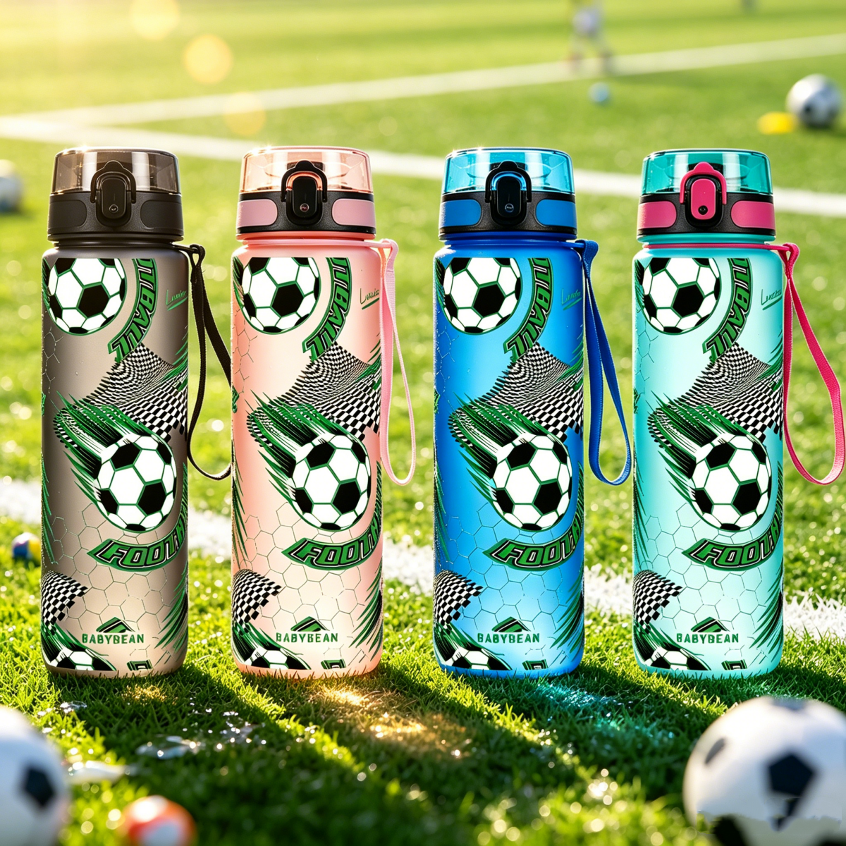 750ml Football Pattern Kids Wa - Outdoor Kid Friendly บทวิจารณ์และราคา