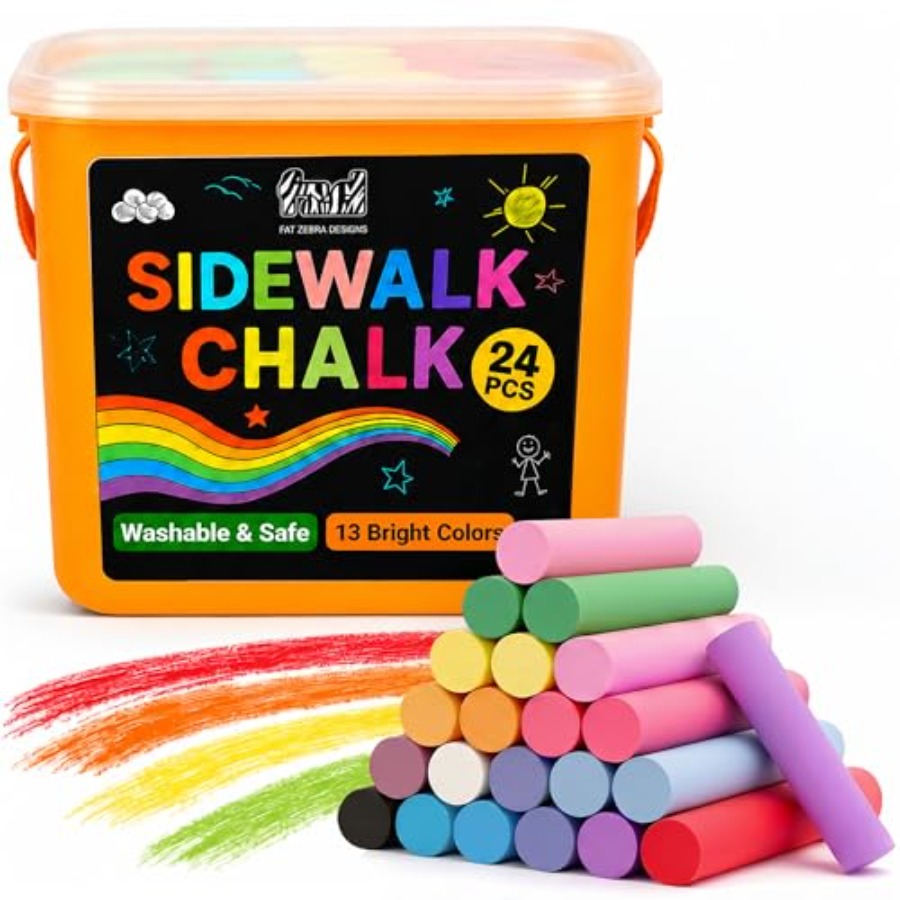 24 PCS Sidewalk Chalk for - 13 - Chalk Outdoor Jumbo บทวิจารณ์และราคา