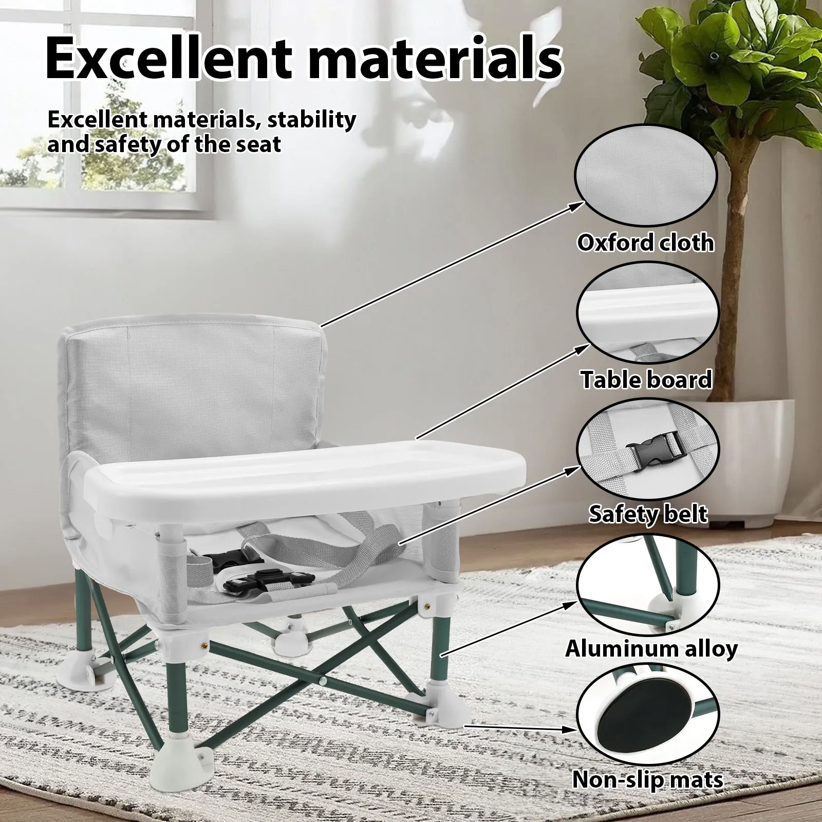 Toddler Booster Seat with Chil - Kids Outdoor Foldable Chair บทวิจารณ์และราคา