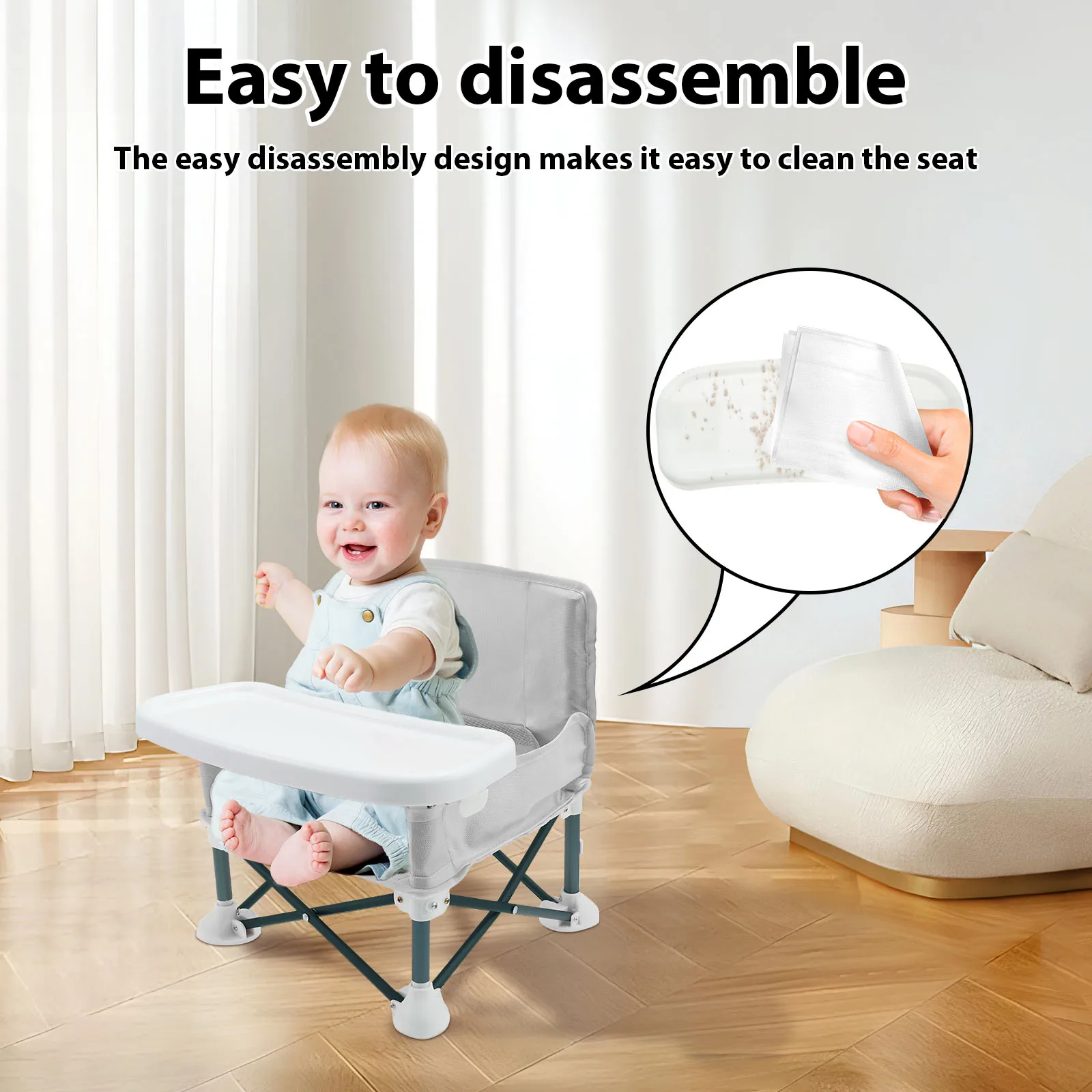 Toddler Booster Seat with Chil - Kids Outdoor Foldable Chair บทวิจารณ์และราคา