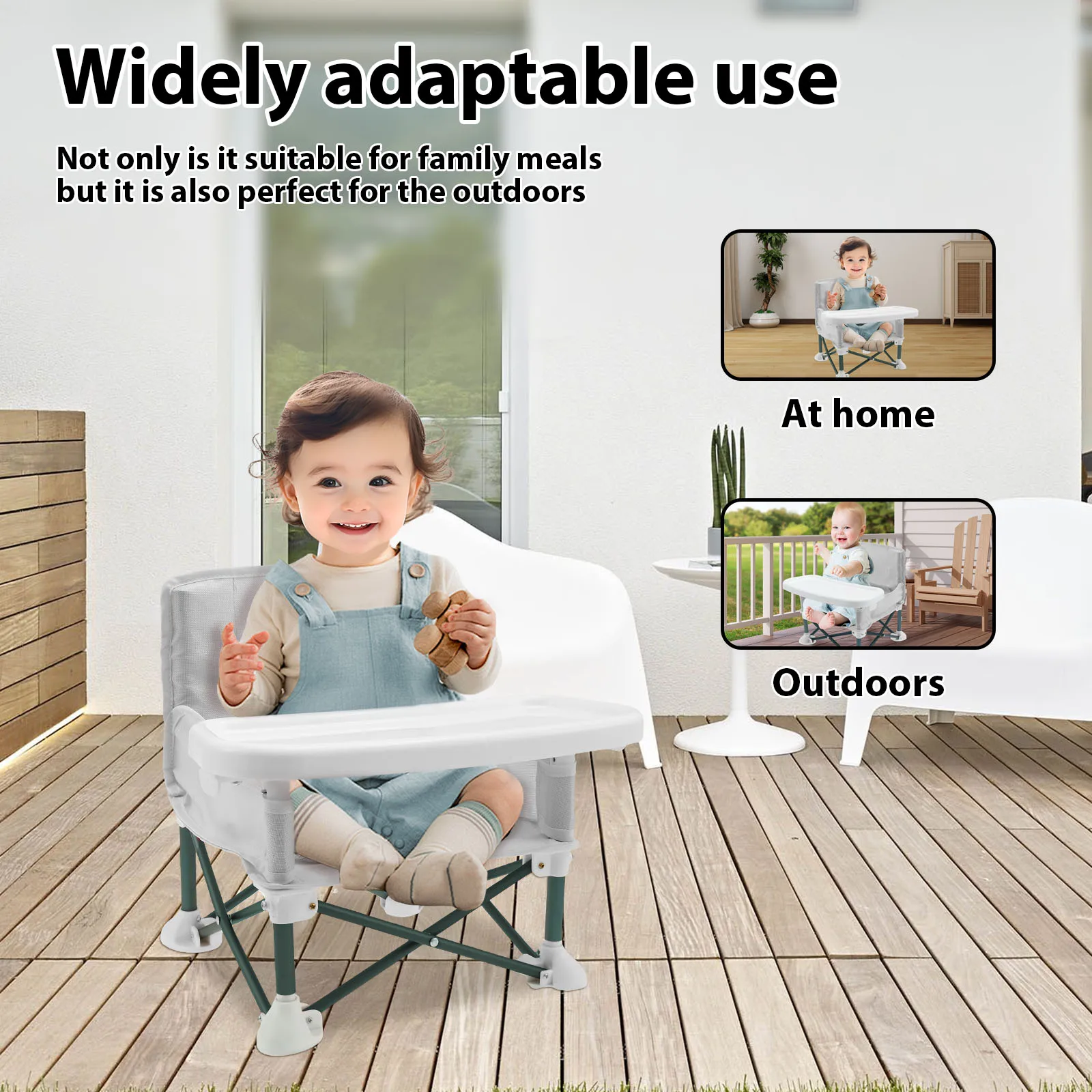 Toddler Booster Seat with Chil - Kids Outdoor Foldable Chair บทวิจารณ์และราคา