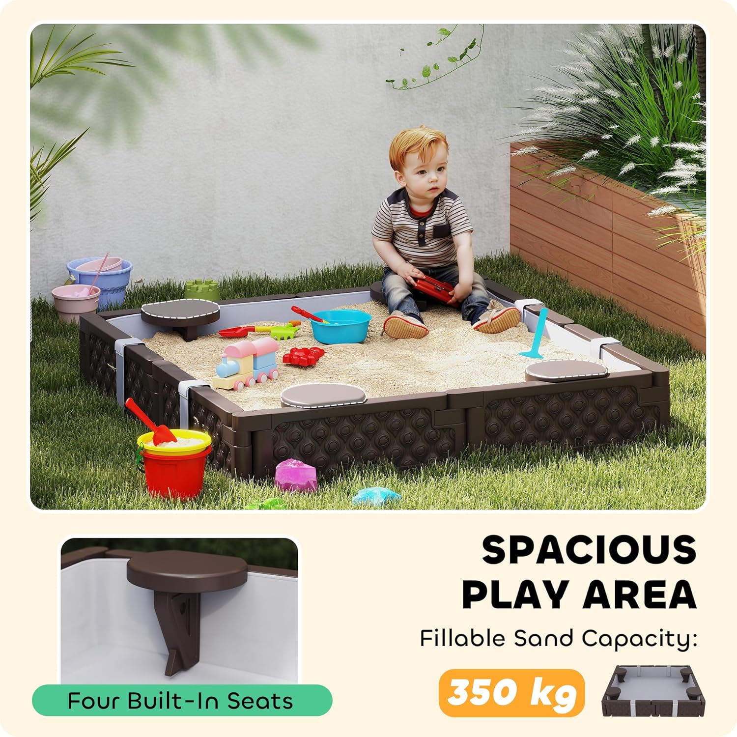 Kids Sandbox with Cover, 47