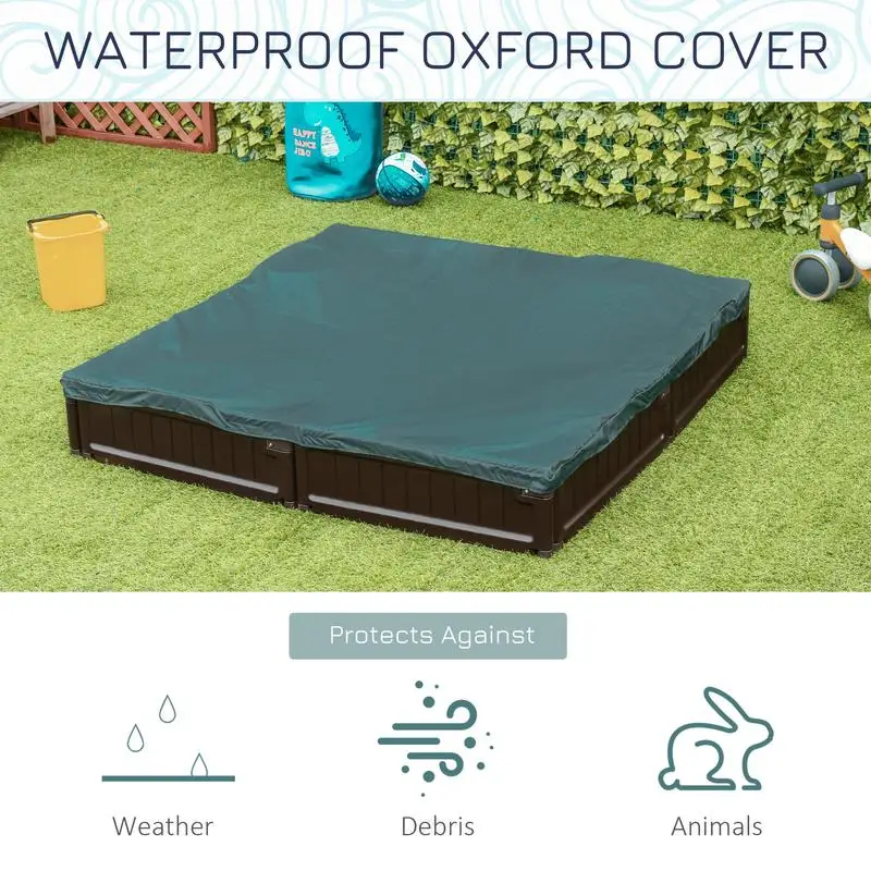 Outsunny Kids Outdoor Sandbox  - Kids Outdoor Sandbox บทวิจารณ์และราคา