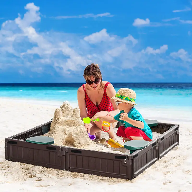 Outsunny Kids Outdoor Sandbox  - Kids Outdoor Sandbox บทวิจารณ์และราคา