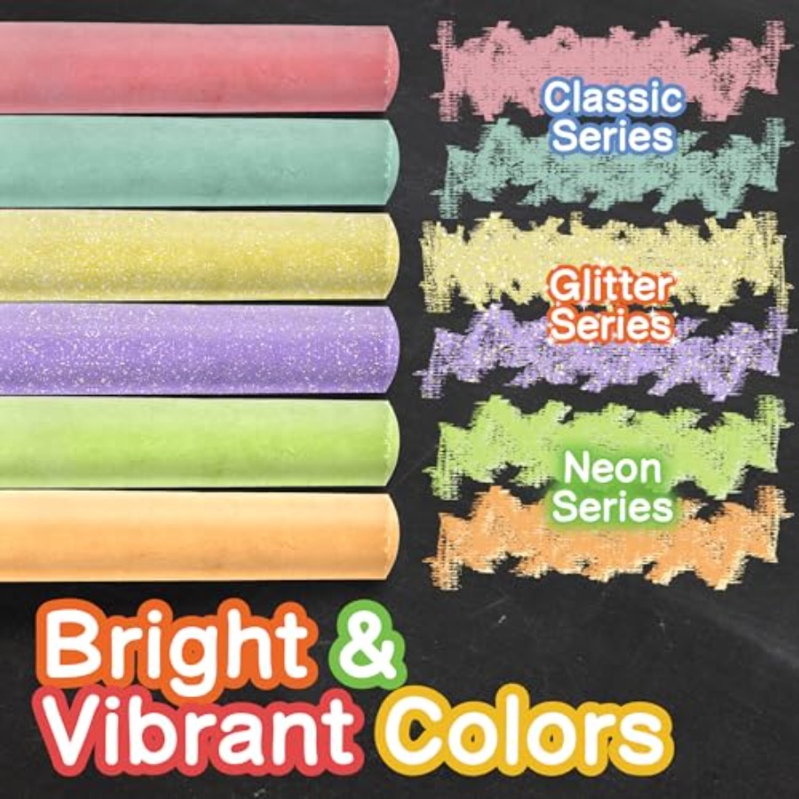 160 PCS Sidewalk Chalk for - 1 - Chalk Outdoor Jumbo บทวิจารณ์และราคา