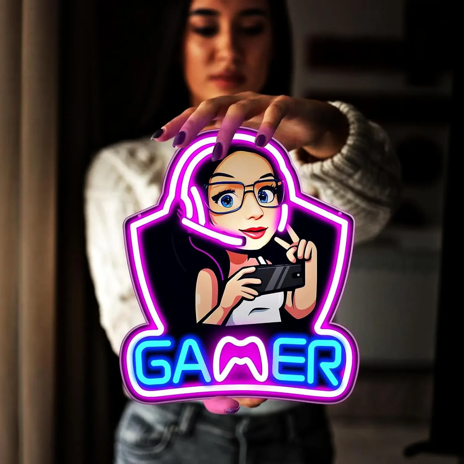 Monkey Gamer Neon Sign USB Dim - Kids Outdoor Monkey Bars บทวิจารณ์และราคา