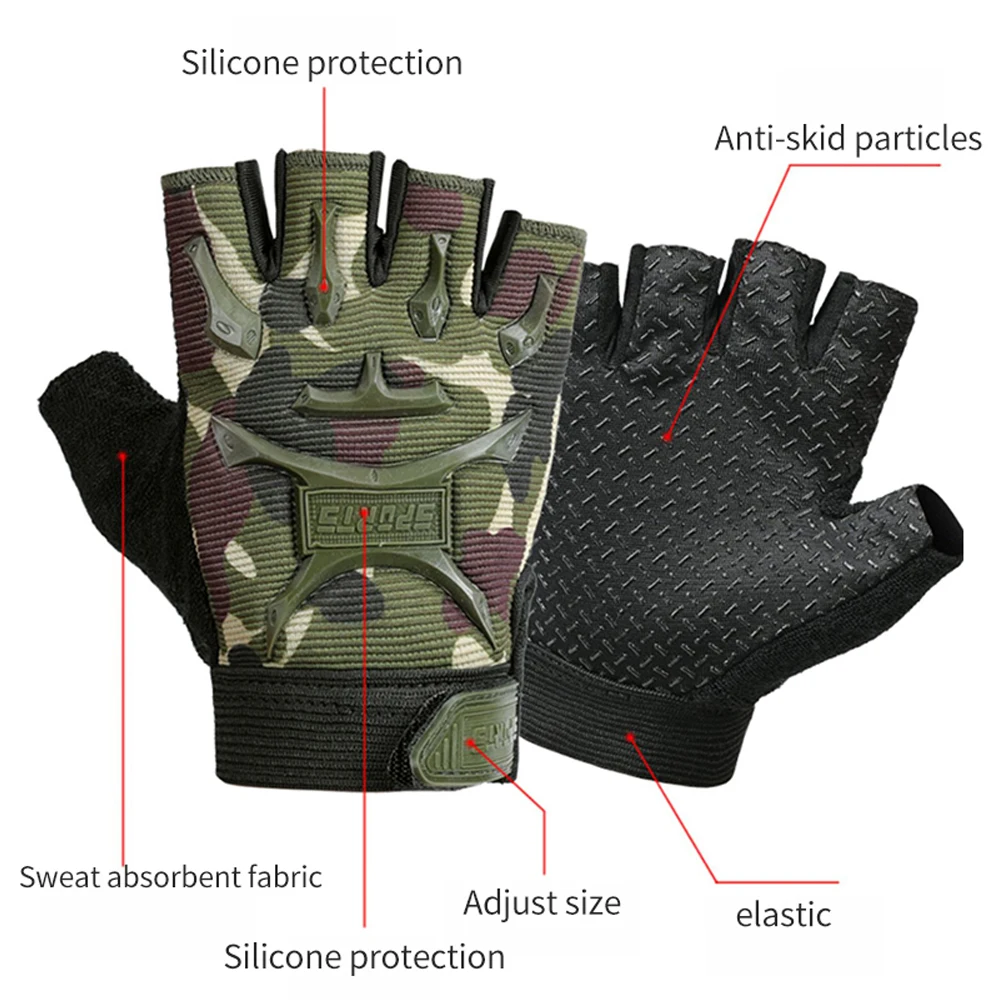 1Pair Kids Tactical Fingerless - Kids Outdoor Gloves บทวิจารณ์และราคา