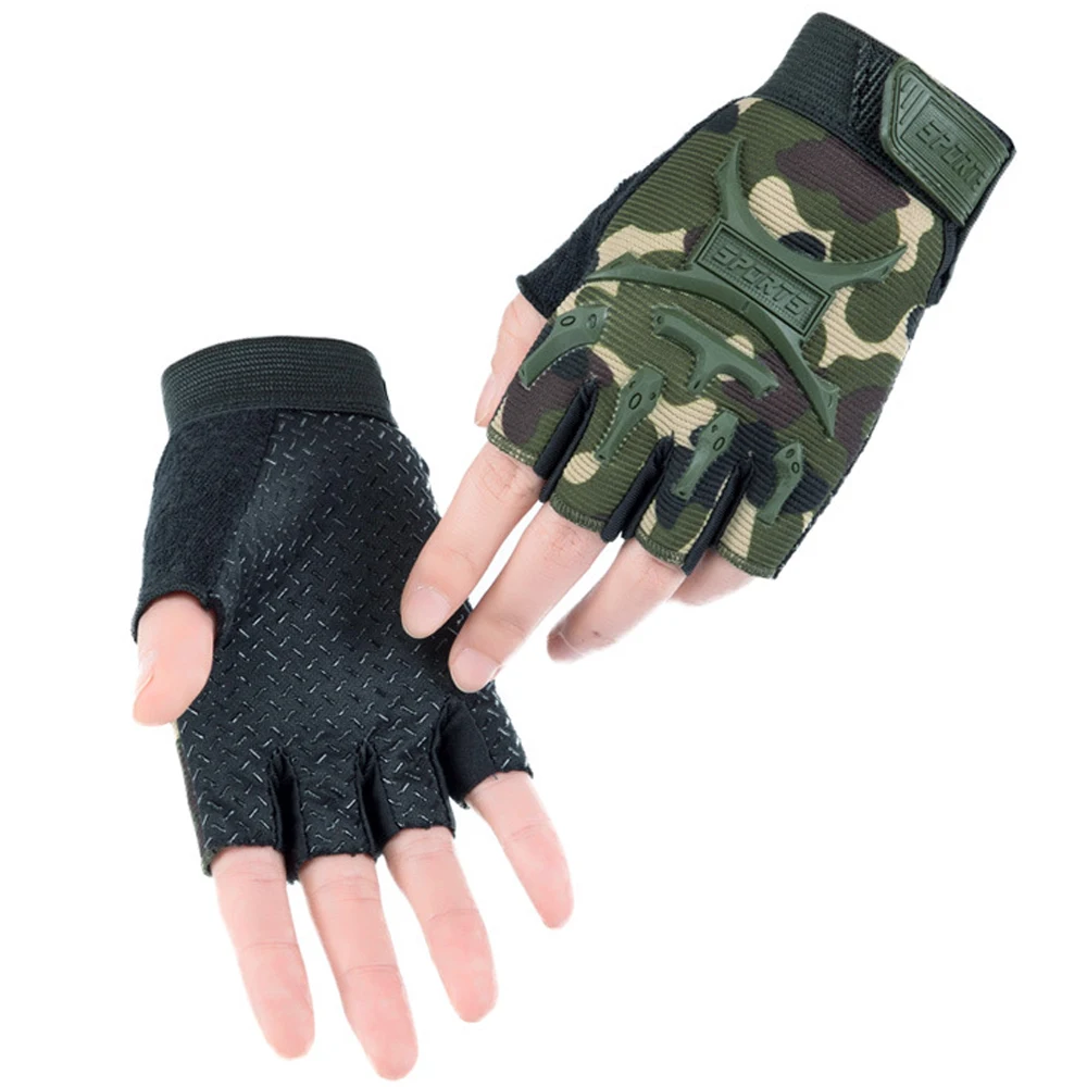 1Pair Kids Tactical Fingerless - Kids Outdoor Gloves บทวิจารณ์และราคา