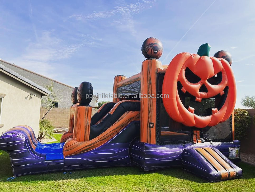 New Inflatable Halloween Bounc - Kids Outdoor Jumping Castle บทวิจารณ์และราคา