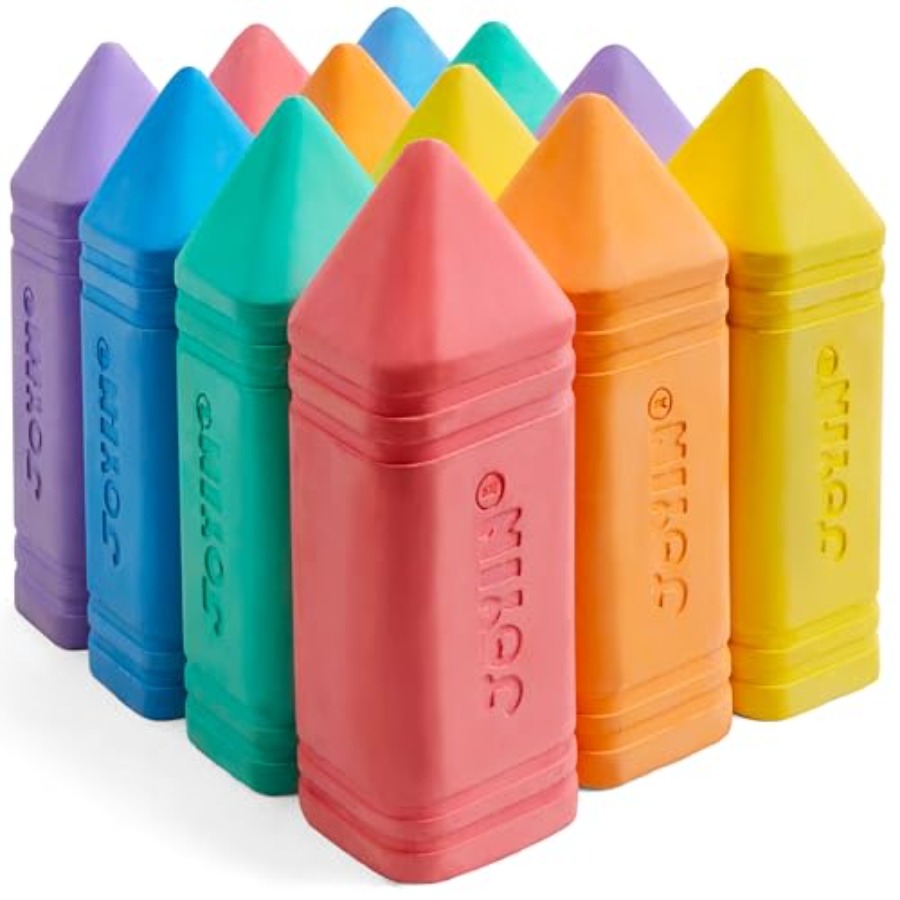 12 PCS Jumbo Sidewalk Chalk wi - Chalk Outdoor Jumbo บทวิจารณ์และราคา