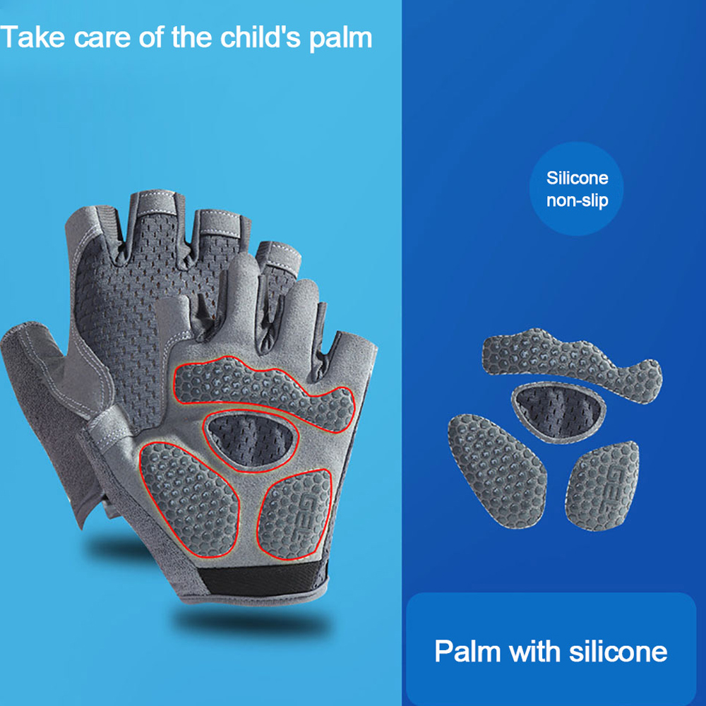 1Pair Kids Half Finger Gloves, - Kids Outdoor Gloves บทวิจารณ์และราคา