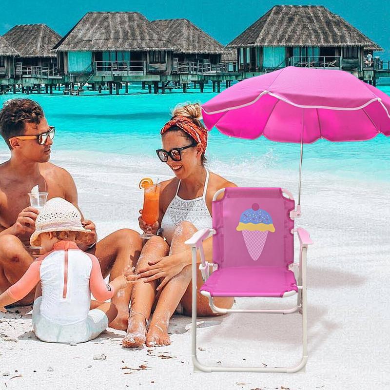 Kids Umbrella Chair Beach Sand - Kids Outdoor Lawn Chair บทวิจารณ์และราคา