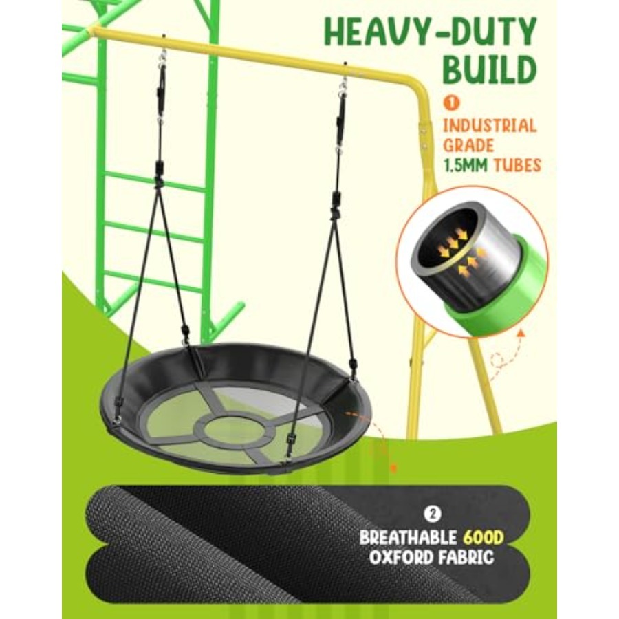 Monkey Bars Set for Backyard w - Kids Outdoor Monkey Bars บทวิจารณ์และราคา